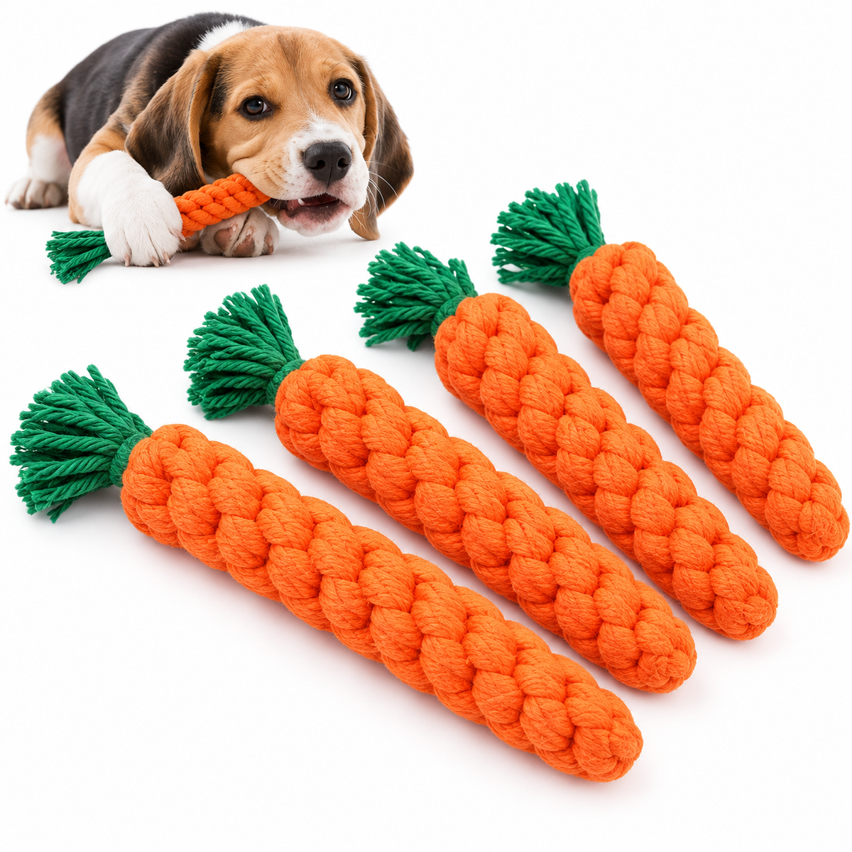 Carrot Knot Rope Toy