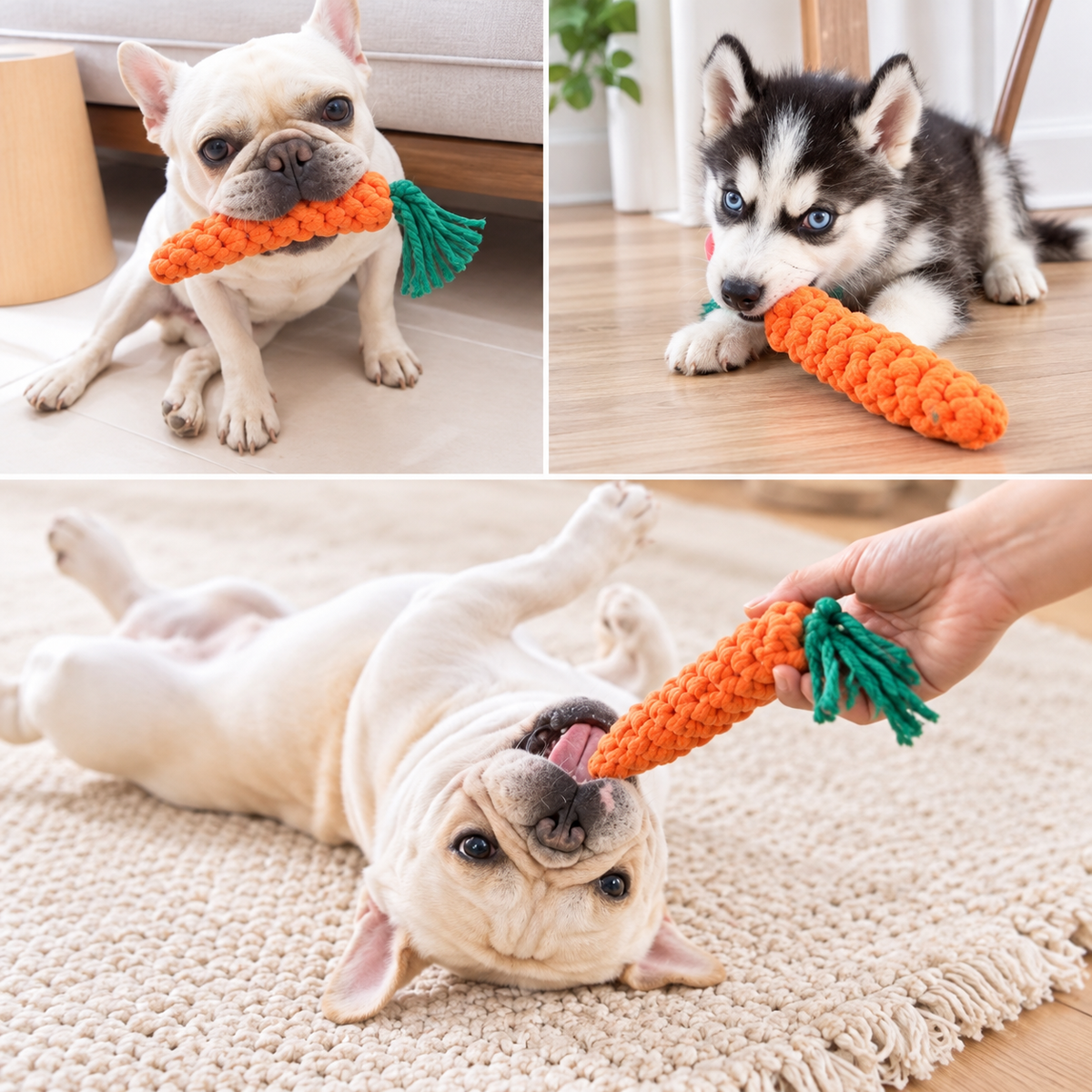 Carrot Knot Rope Toy