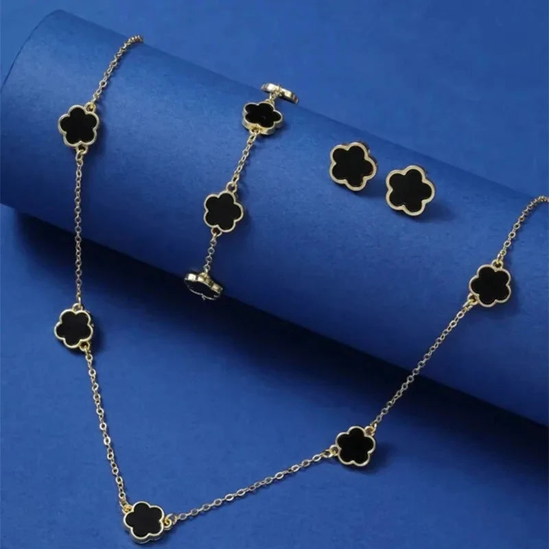 3PCS Clover Flower Jewelry Set for Women.