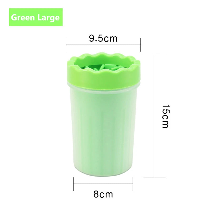Pet Foot Wash Cup Silicone Brush for Easy Dog & Cat Foot Cleaning