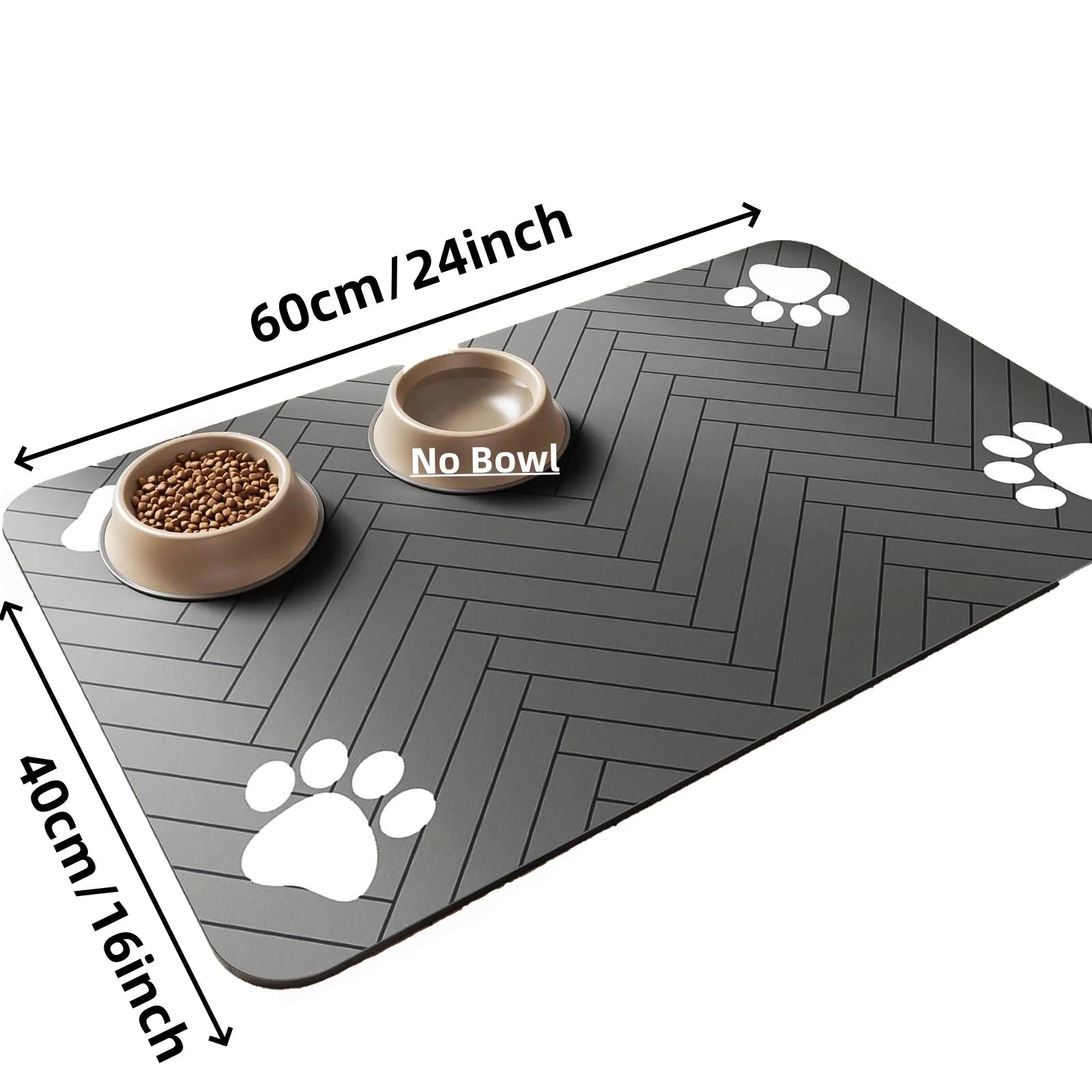 Absorbent Pet Feeding Mat – Waterproof, Quick-Dry for Dog & Cat Bowls
