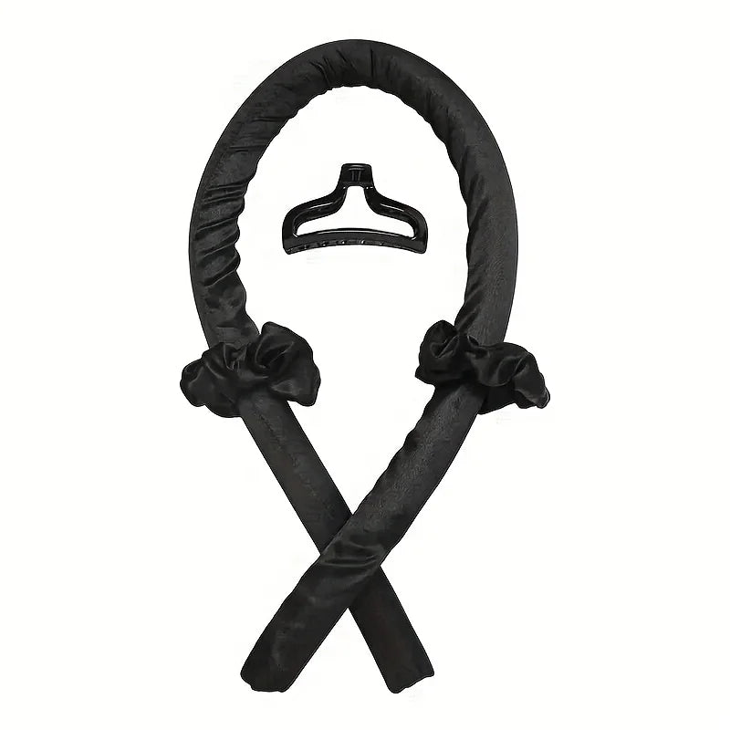 Morsue Heatless Curling Kit for Women – Silk Curler, Sleep Mask & Shower Cap.