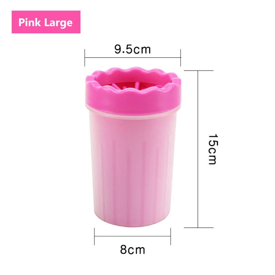 Pet Foot Wash Cup Silicone Brush for Easy Dog & Cat Foot Cleaning