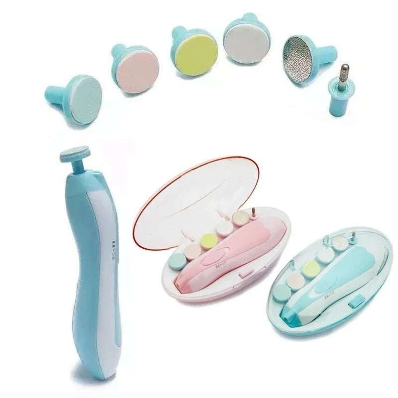 Electric Baby Nail Trimmer – Gentle Infant Nail Polisher Manicure Kit