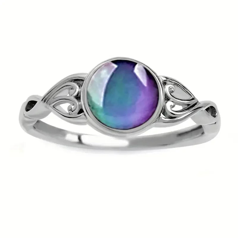 Moon Stone Color Changing Mood Ring,