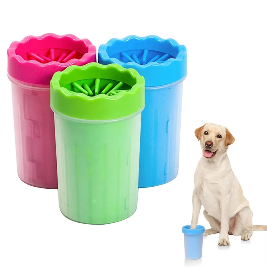 Pet Foot Wash Cup Silicone Brush for Easy Dog & Cat Foot Cleaning