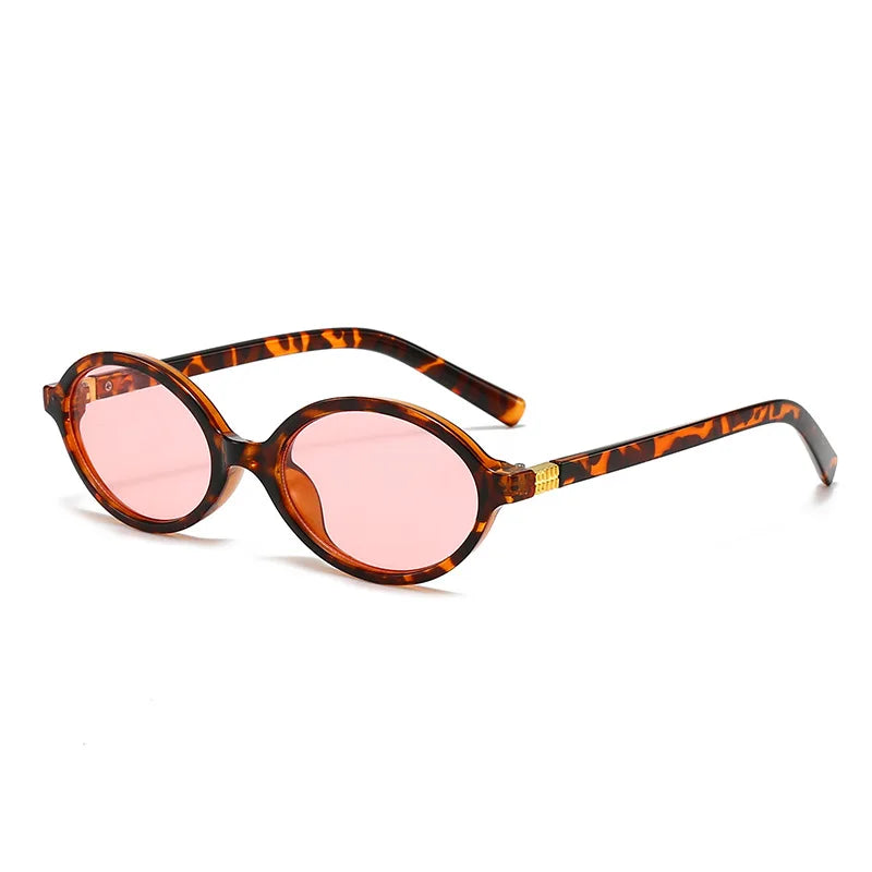 Retro oval PC glasses. Unisex, small-face fit, perfect for everyday indoor use