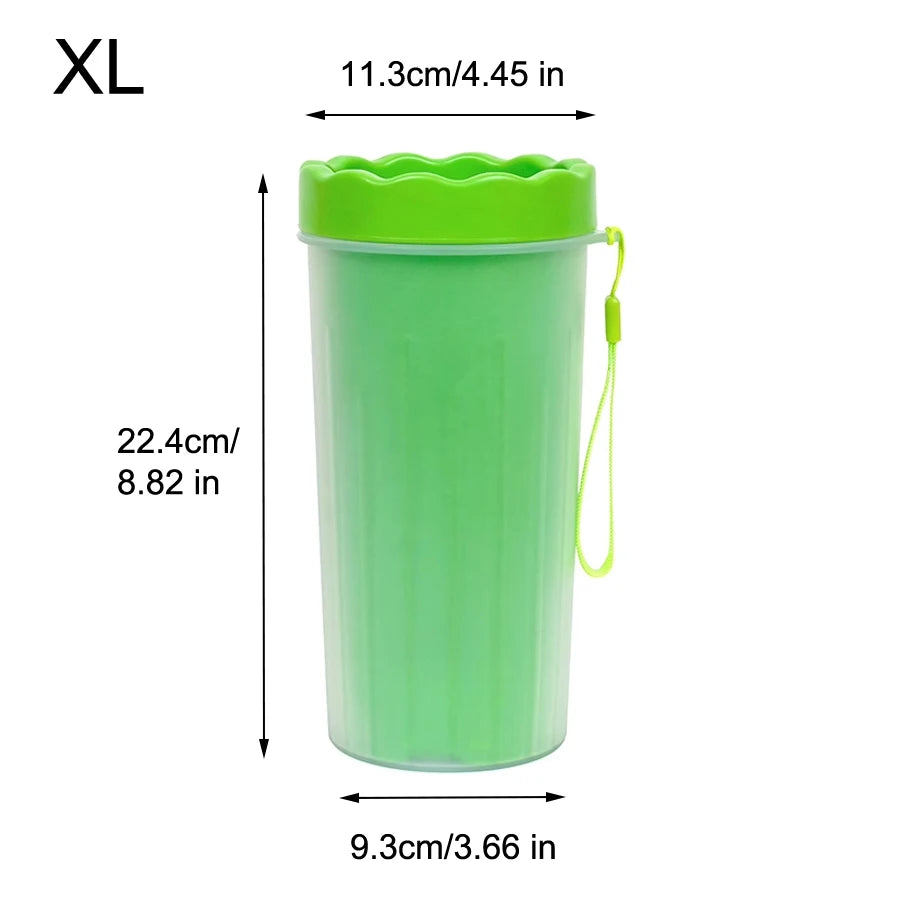 Pet Foot Wash Cup Silicone Brush for Easy Dog & Cat Foot Cleaning