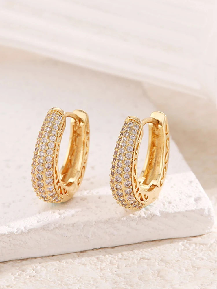 Boho High-End Zircon Earrings Fashion Jewelry for Women
