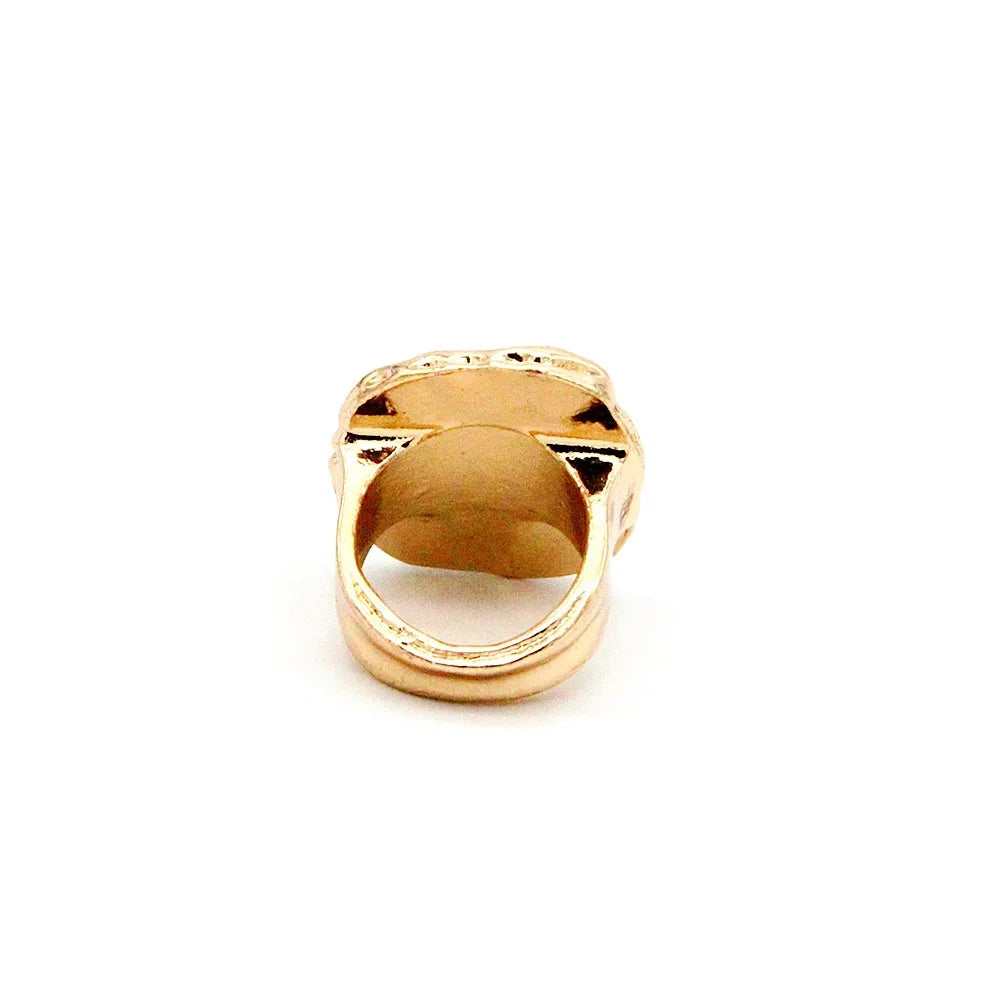 Stylish Bohemian Black Stone Ring – Unisex Fashion