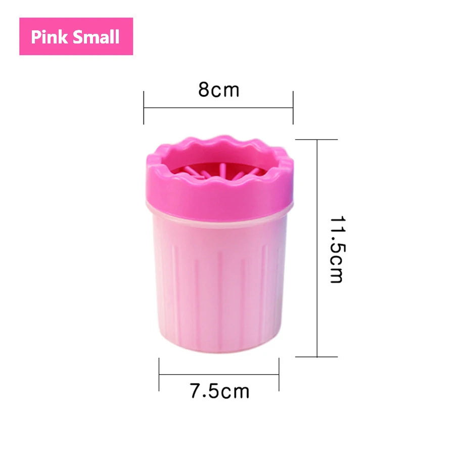 Pet Foot Wash Cup Silicone Brush for Easy Dog & Cat Foot Cleaning