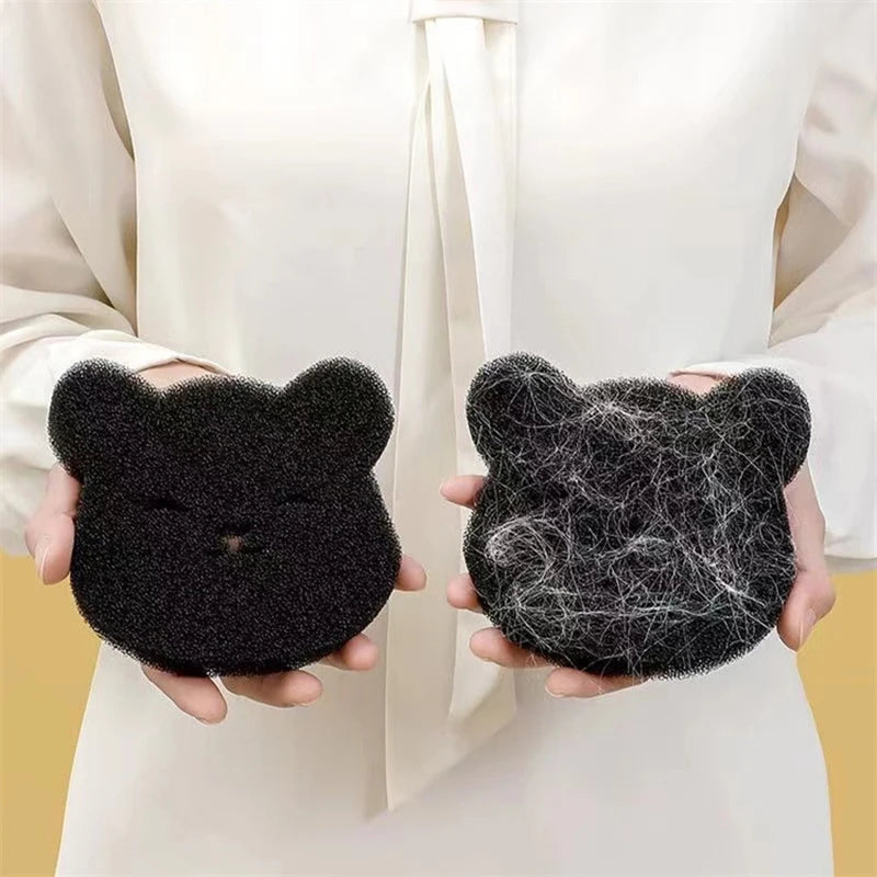 Pet Hair Remover for Laundry, 2 Pack Bear Sponge Laundry Balls – Powerful Lint & Fur Catcher
