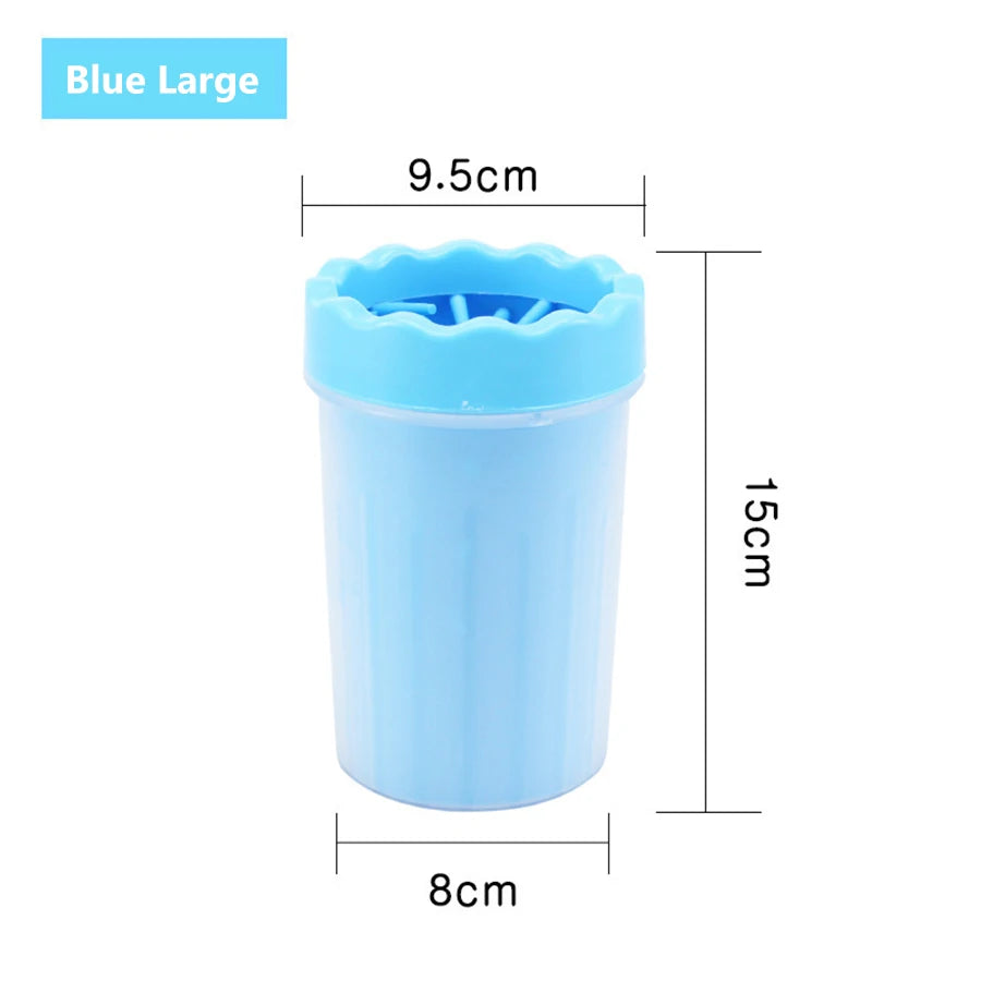 Pet Foot Wash Cup Silicone Brush for Easy Dog & Cat Foot Cleaning