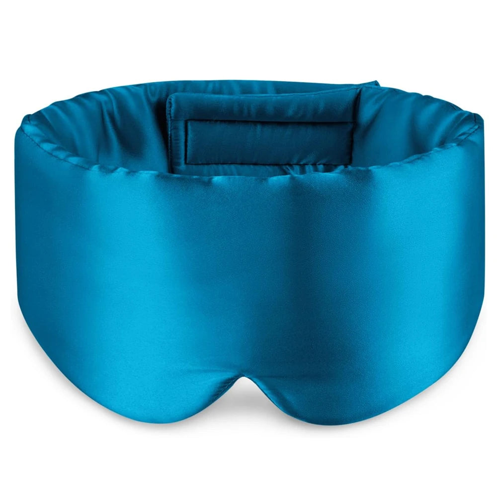 100% Mulberry Silk Sleep Mask, Soft, Padded & Light-Blocking.