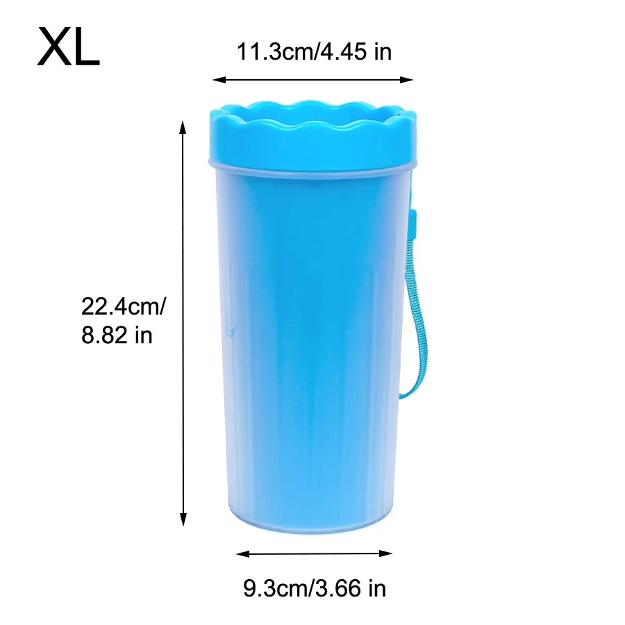 Pet Foot Wash Cup Silicone Brush for Easy Dog & Cat Foot Cleaning