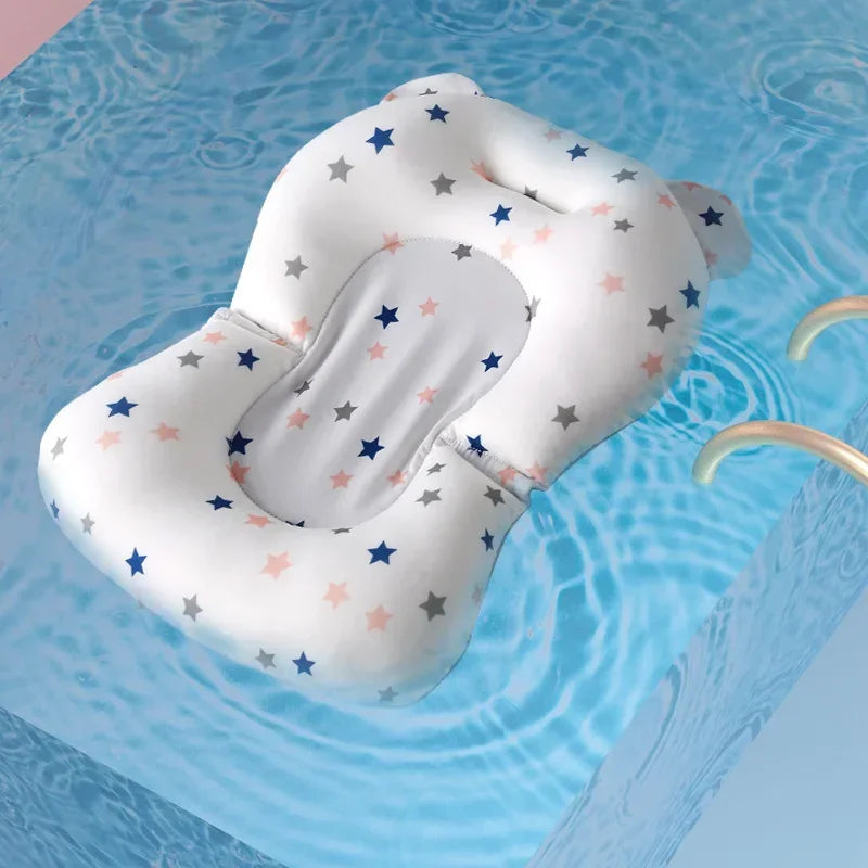 Foldable Baby Bath Support  Adjustable Floating Newborn Cushion