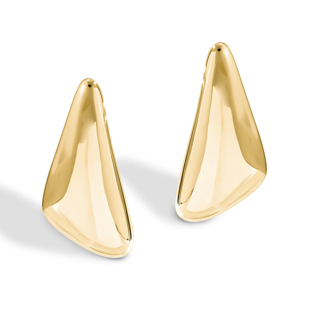 Ingemark Smooth Metal Stud Earrings – Goth Style