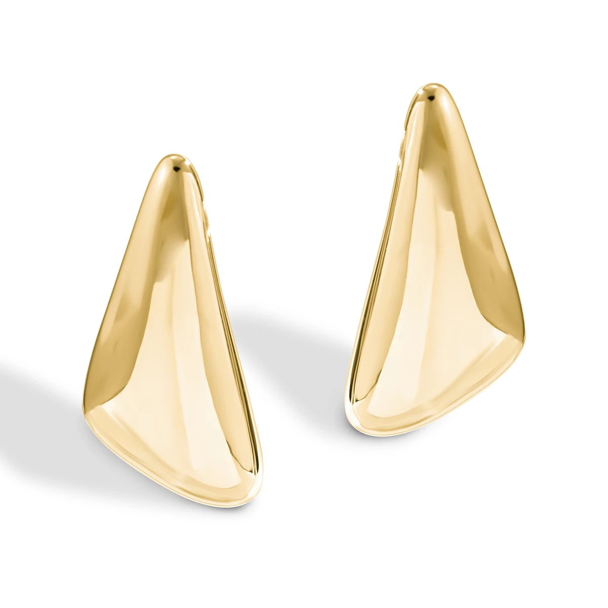 Ingemark Smooth Metal Stud Earrings – Goth Style