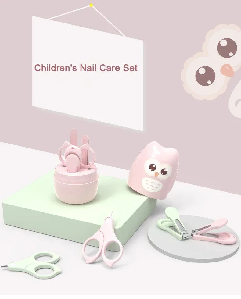 Baby Nail Care Set – Kid-Safe Scissors, Clipper, File & Tweezers