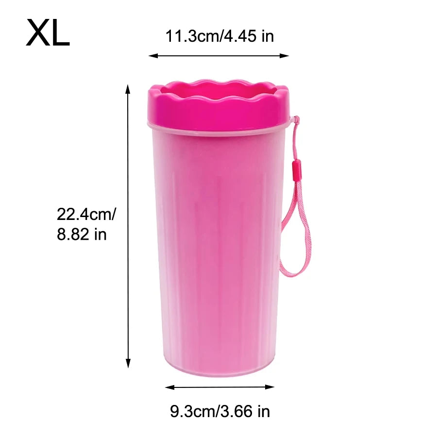 Pet Foot Wash Cup Silicone Brush for Easy Dog & Cat Foot Cleaning