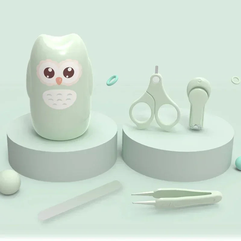 Baby Nail Care Set – Kid-Safe Scissors, Clipper, File & Tweezers