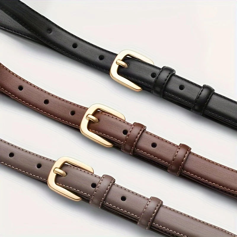 2PCS Fashion Belt Simple, High-End Daily Wear