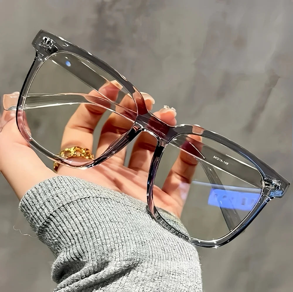 3 Pairs Square Fashion Glasses Clear Black Frame