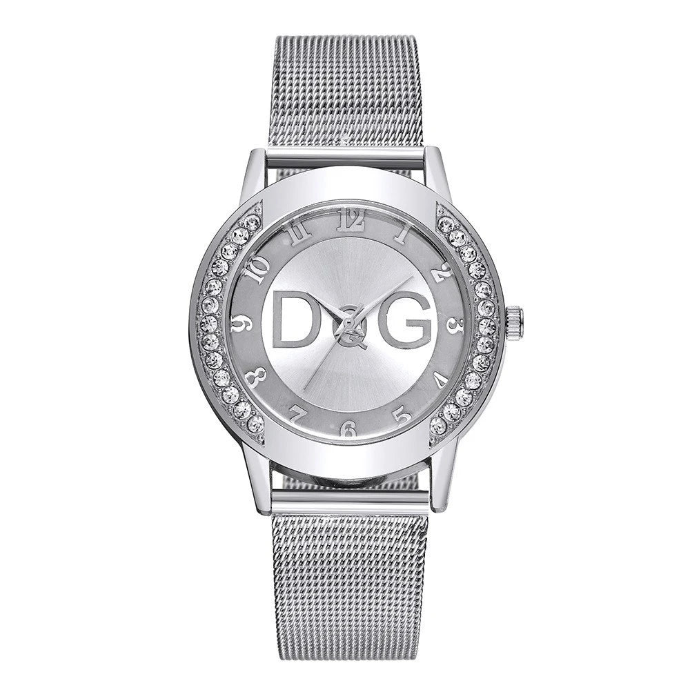 DQG Women’s Starry Sky Diamond Quartz Watch Stainless Gold