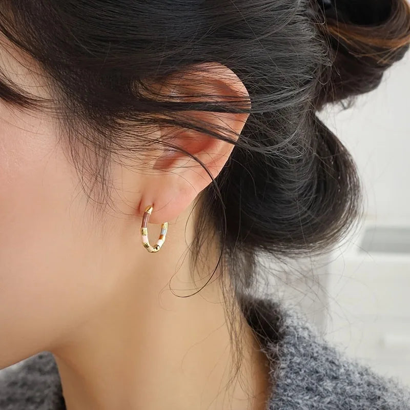 Trendy Retro Geometric Drop Earrings for Women