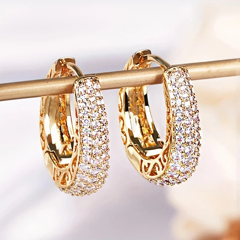 Boho High-End Zircon Earrings Fashion Jewelry for Women