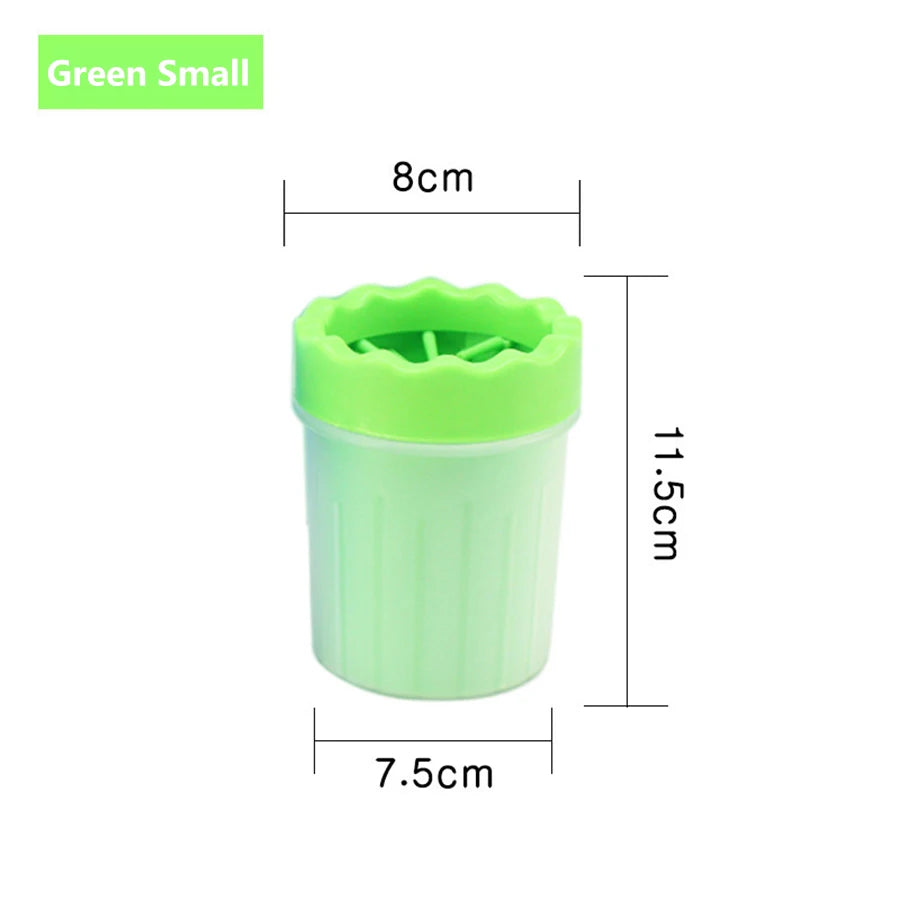 Pet Foot Wash Cup Silicone Brush for Easy Dog & Cat Foot Cleaning