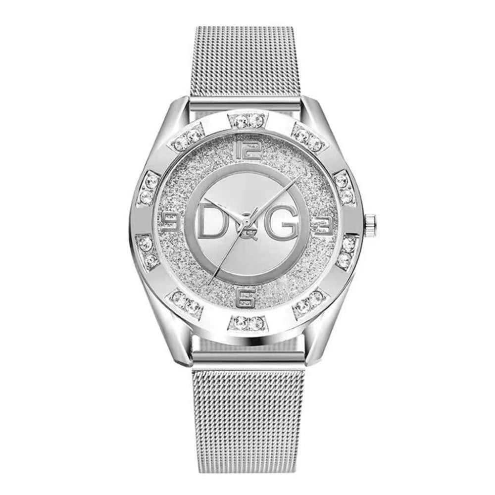 DQG Women’s Starry Sky Diamond Quartz Watch Stainless Gold