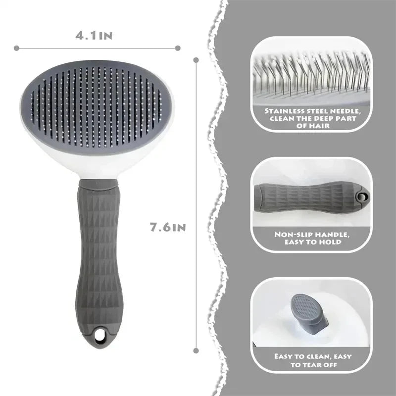 FurFresh™ Self-Cleaning Pet Brush