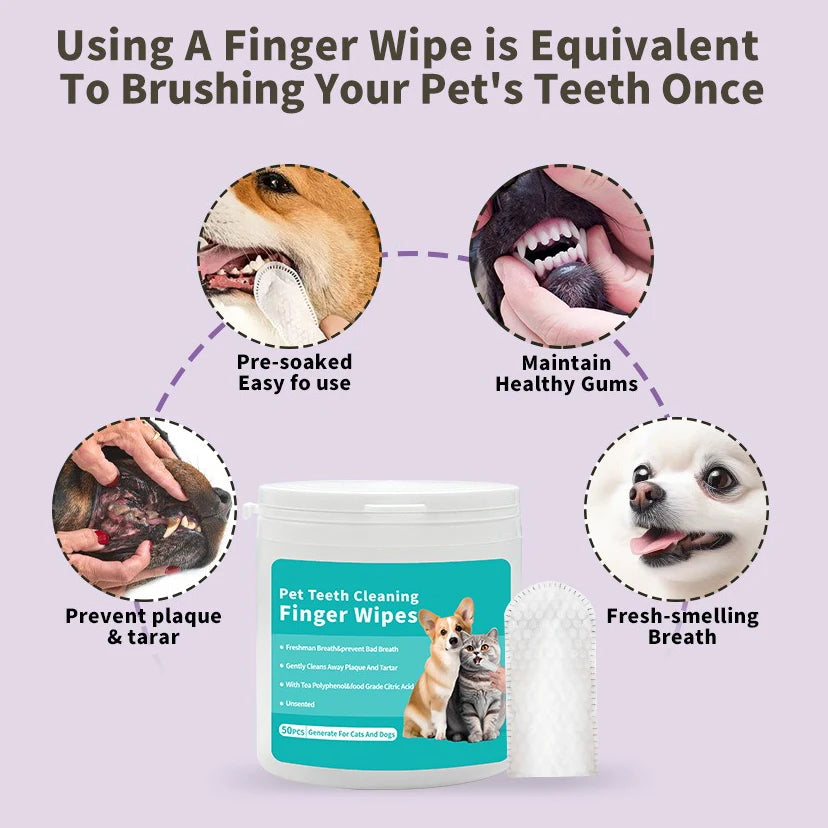 FreshPaws™ Dental Finger Wipes