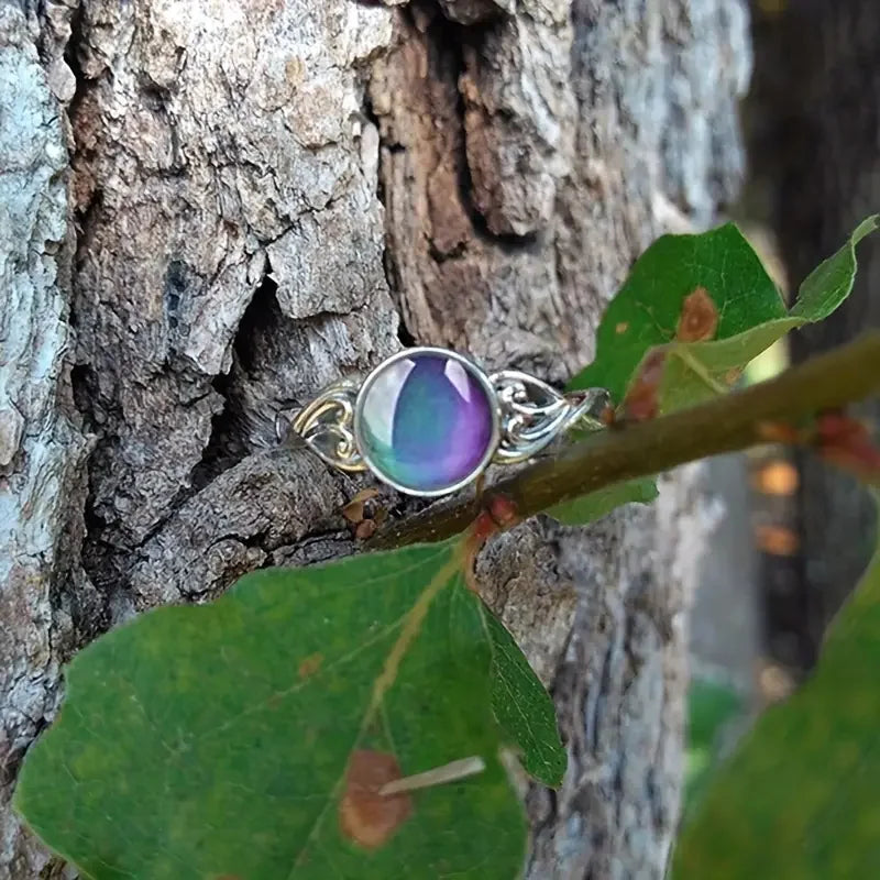 Moon Stone Color Changing Mood Ring,