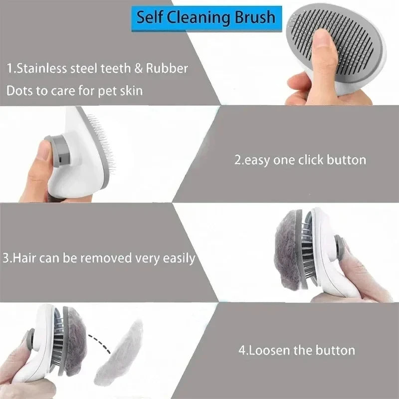 FurFresh™ Self-Cleaning Pet Brush