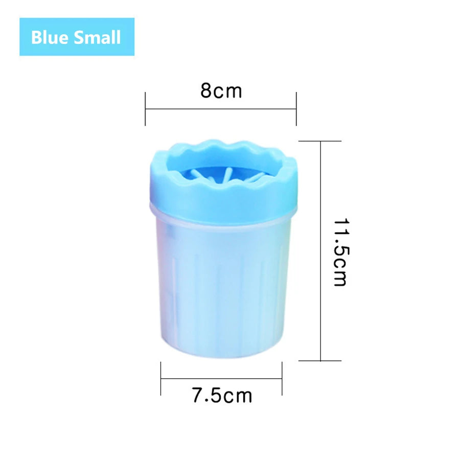 Pet Foot Wash Cup Silicone Brush for Easy Dog & Cat Foot Cleaning