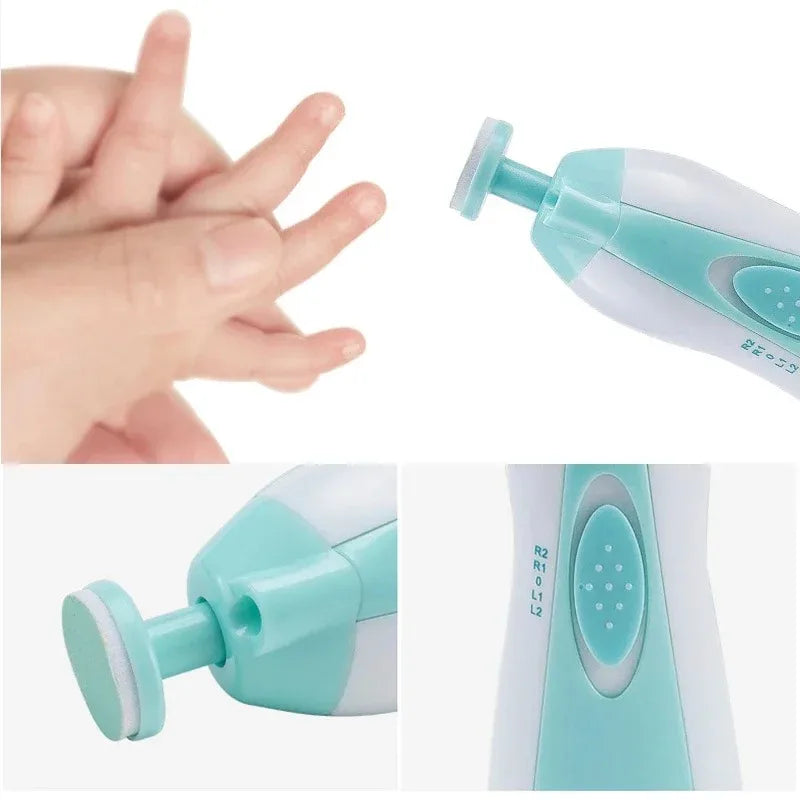 Electric Baby Nail Trimmer – Gentle Infant Nail Polisher Manicure Kit