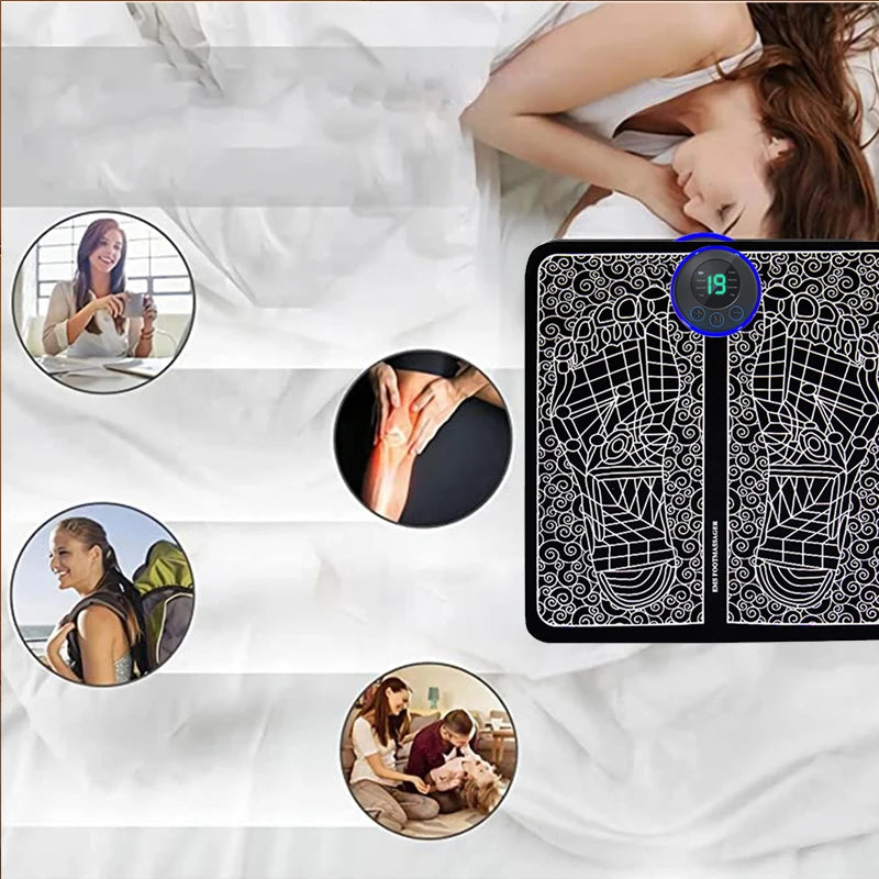 Electric Foot Massage Pad Muscle Relaxation & Fitness