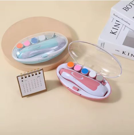 Electric Baby Nail Trimmer – Gentle Infant Nail Polisher Manicure Kit