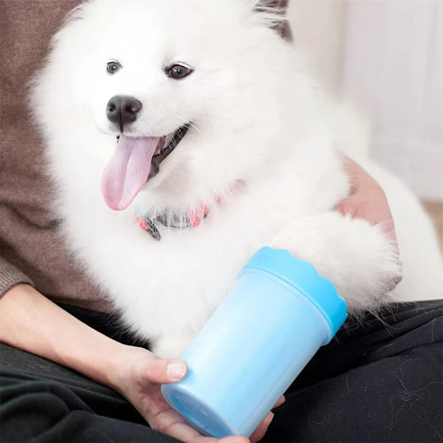 Pet Foot Wash Cup Silicone Brush for Easy Dog & Cat Foot Cleaning