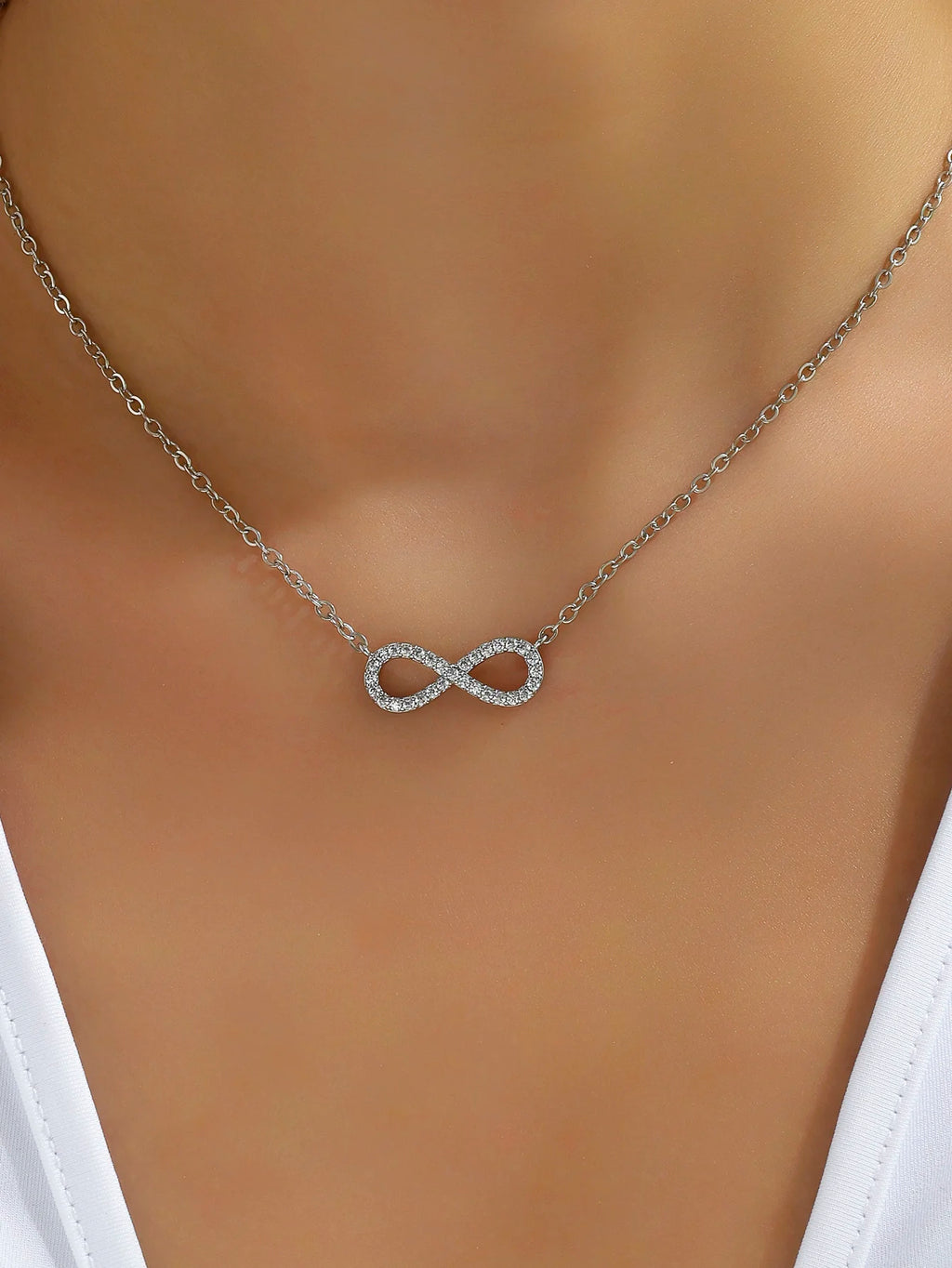 Fashion Stainless Steel Infinity Necklace Women’s Jewelry