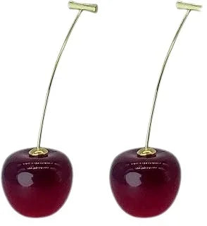 Elegant Sweet Cherry Earrings in 925 Sterling Silver
