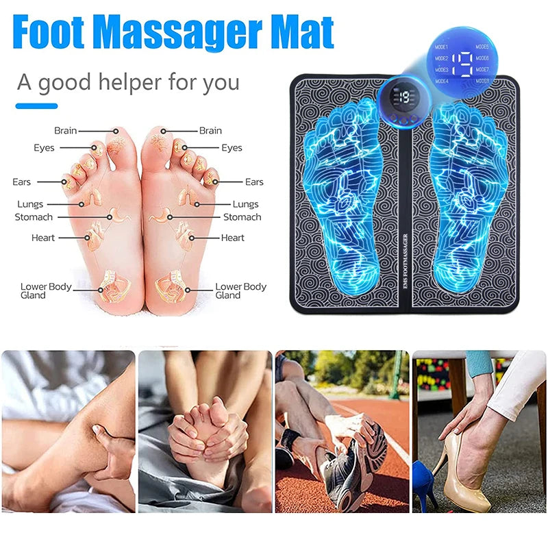 Electric Foot Massage Pad Muscle Relaxation & Fitness