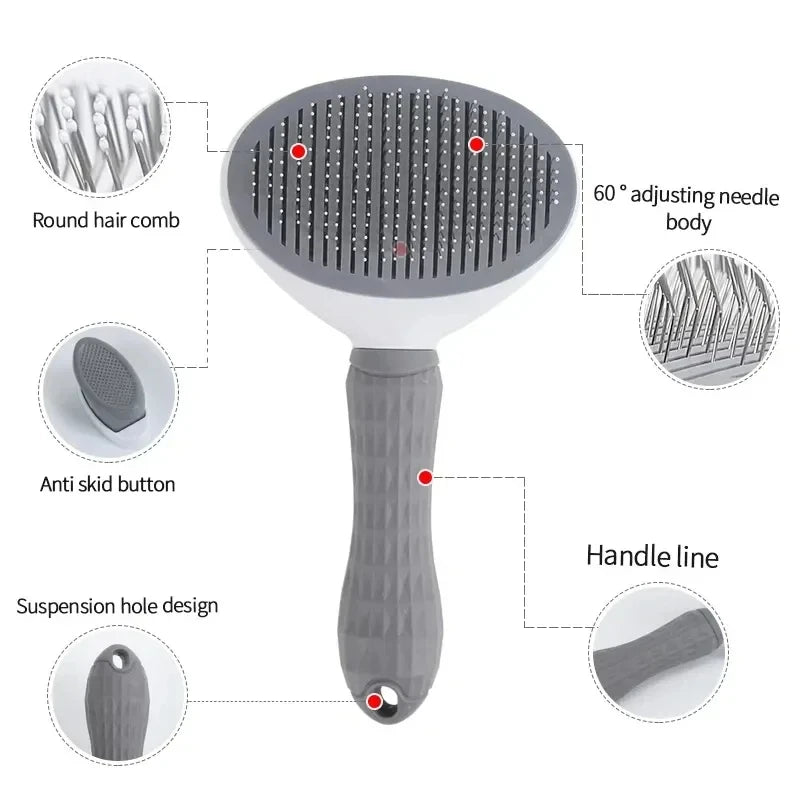 FurFresh™ Self-Cleaning Pet Brush