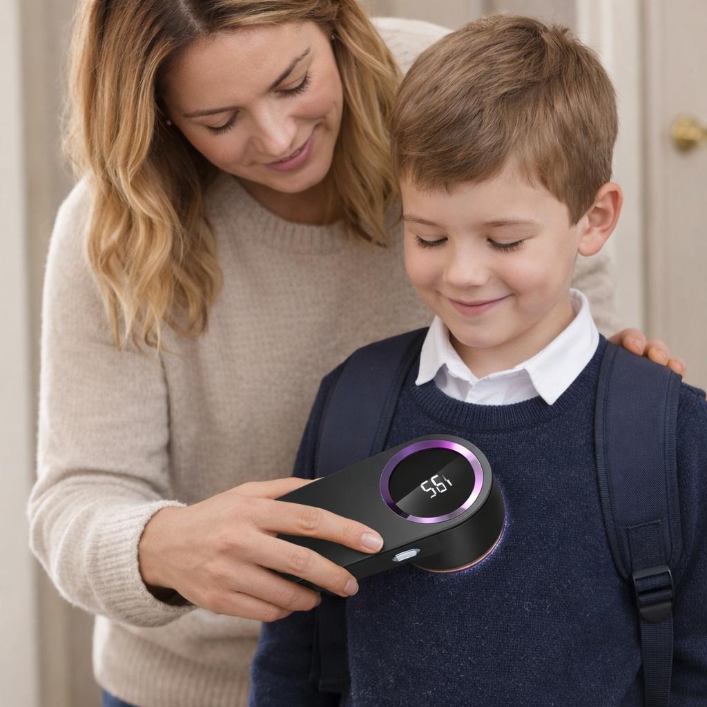 Electric Lint Remover USB Rechargeable with LED Screen – Fabric Shaver for Clothes & Sweaters