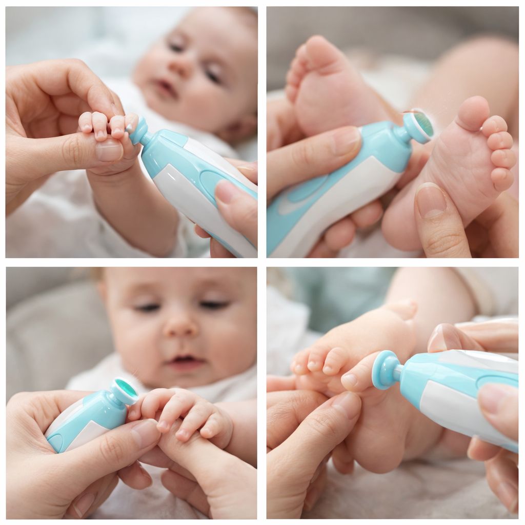 Electric Baby Nail Trimmer – Gentle Infant Nail Polisher Manicure Kit