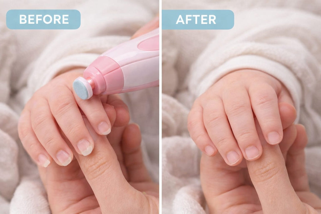 Electric Baby Nail Trimmer – Gentle Infant Nail Polisher Manicure Kit