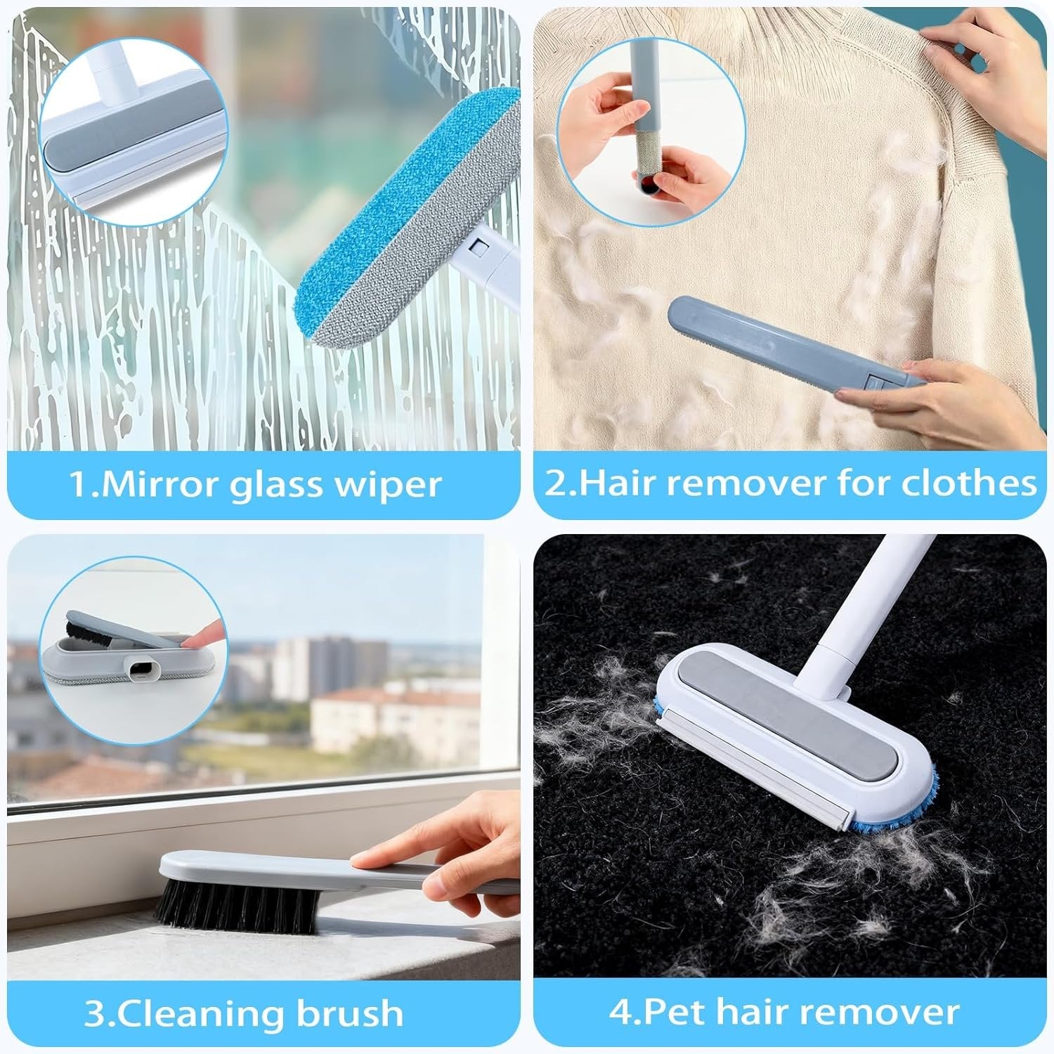 Fur-Be-Gone Pet Hair Brush Clean in Seconds